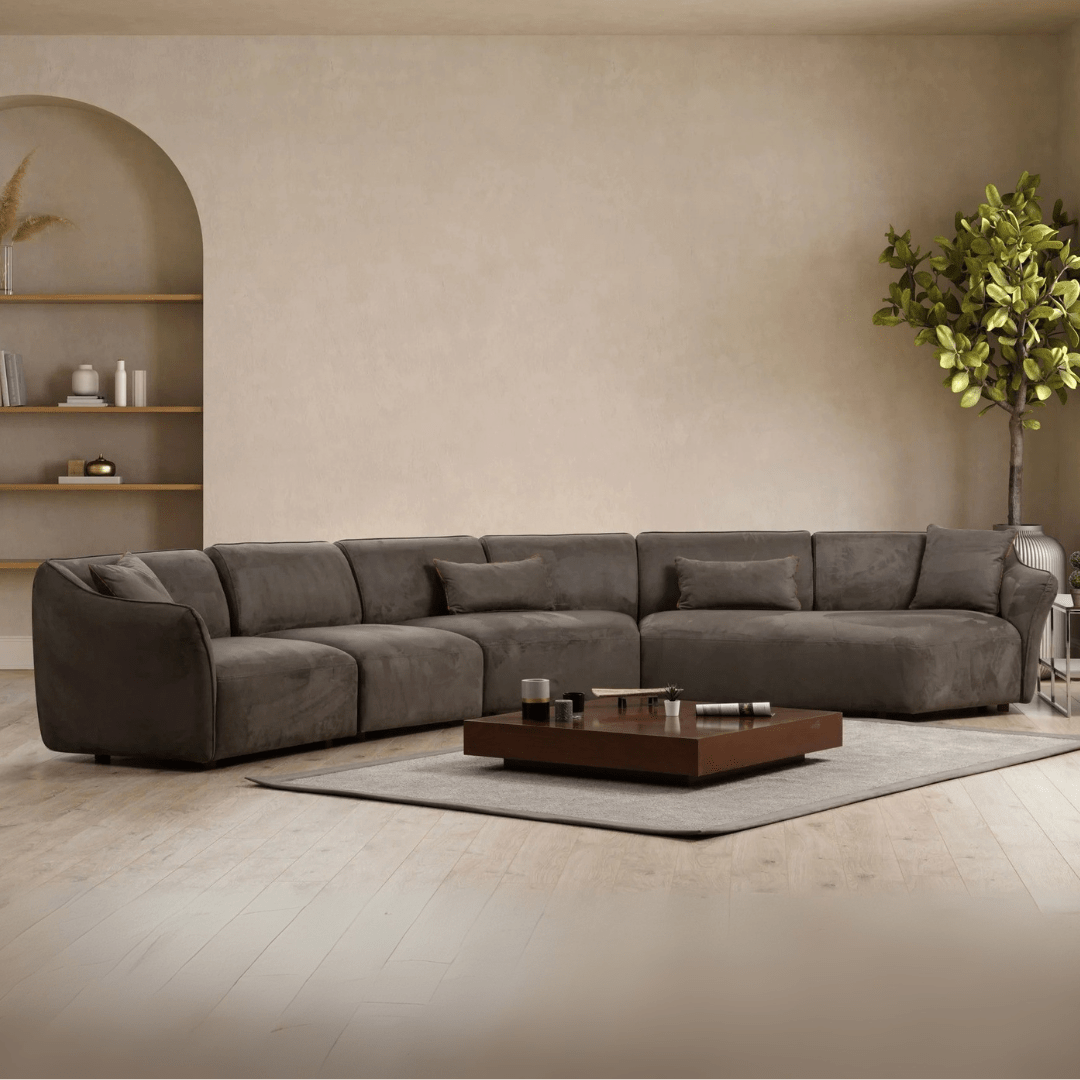 XL Corner Sofa Mentis Brown