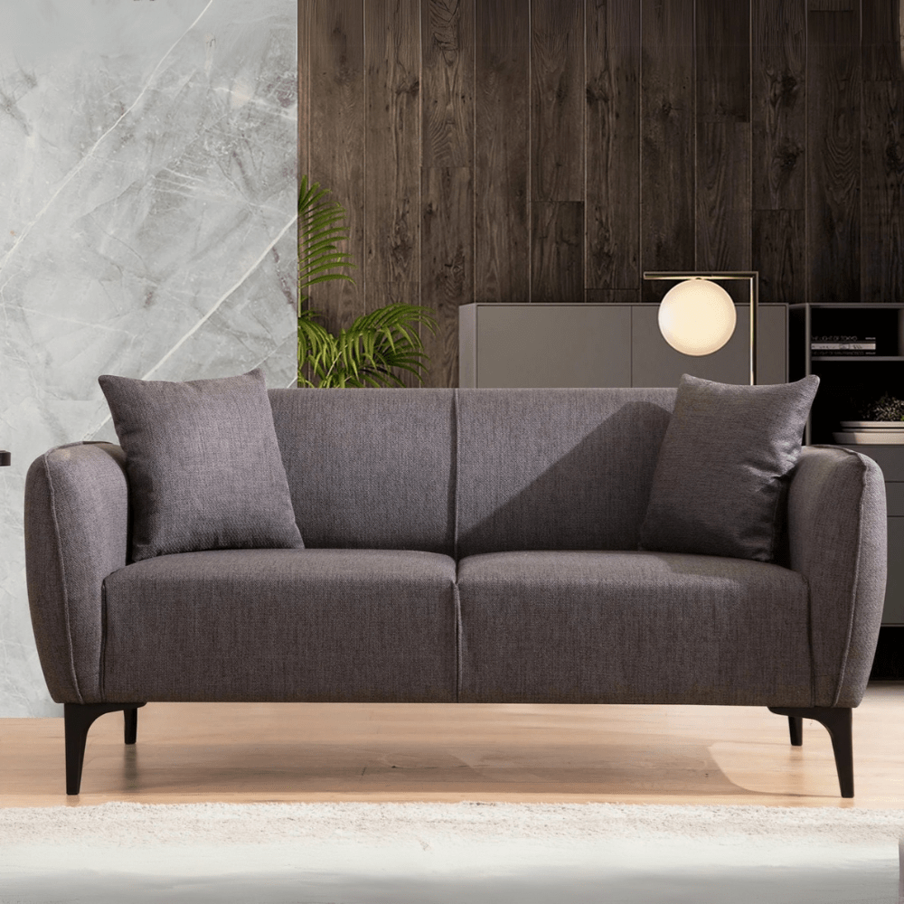 2-zits Bank Belissimo Donker Grijs