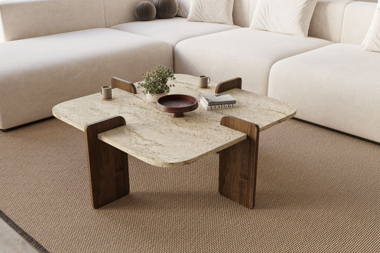 Poalla - Travertine, Walnut Travertine Walnut 100% MELAMINE COATED CHIPBOARD