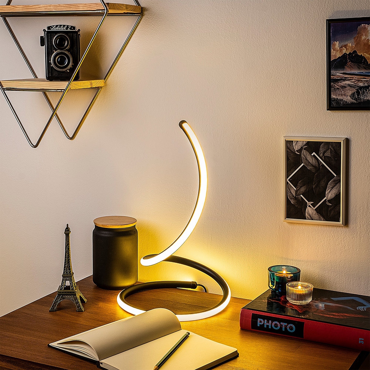 Table lamp Black Metal Nightstrike