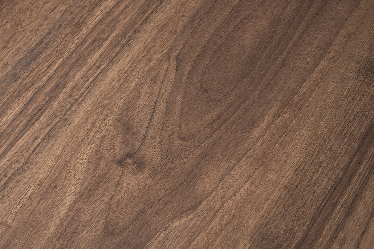 Round Coffee Table 85 cm Natural Walnut Melamine Orin