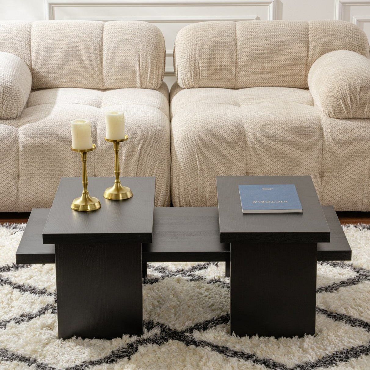 Black Melamine Coffee Table Rebellion