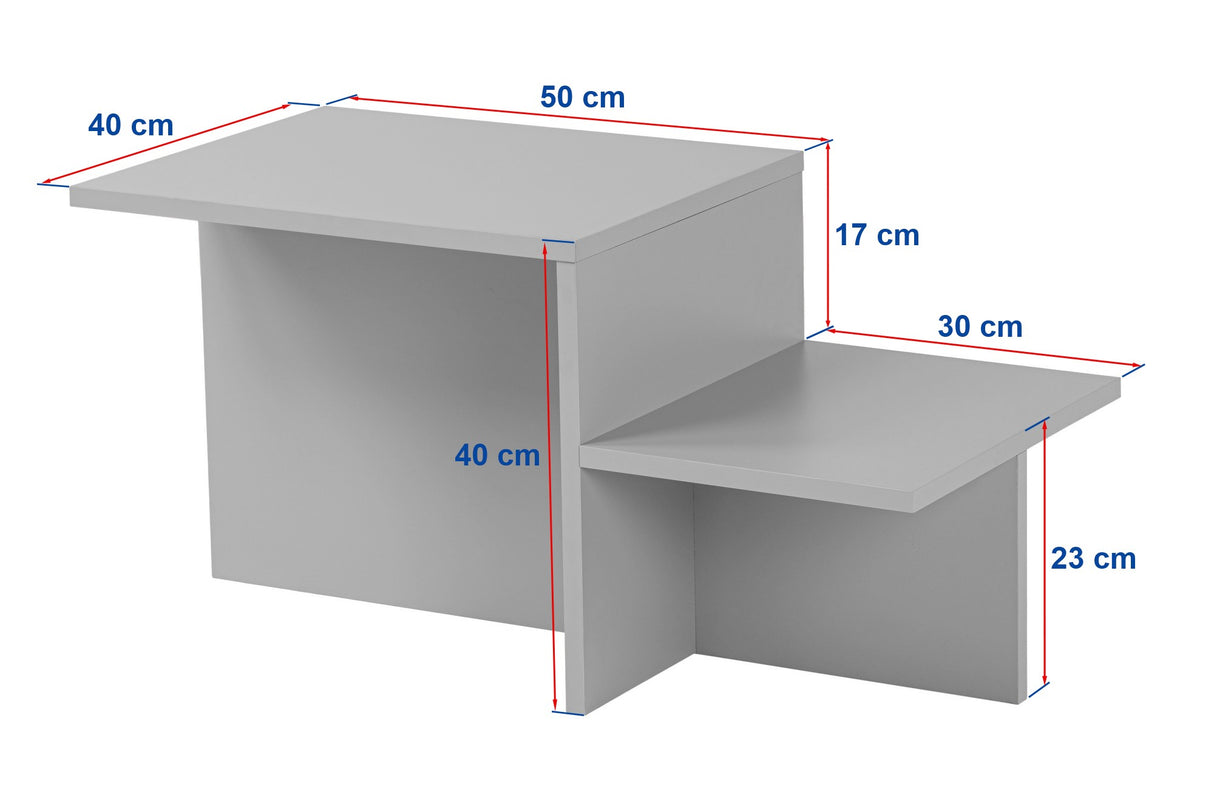 Salontafels - Salontafel Grenen Melamine - 80 x 40 cm - Eterna - Dimehouse