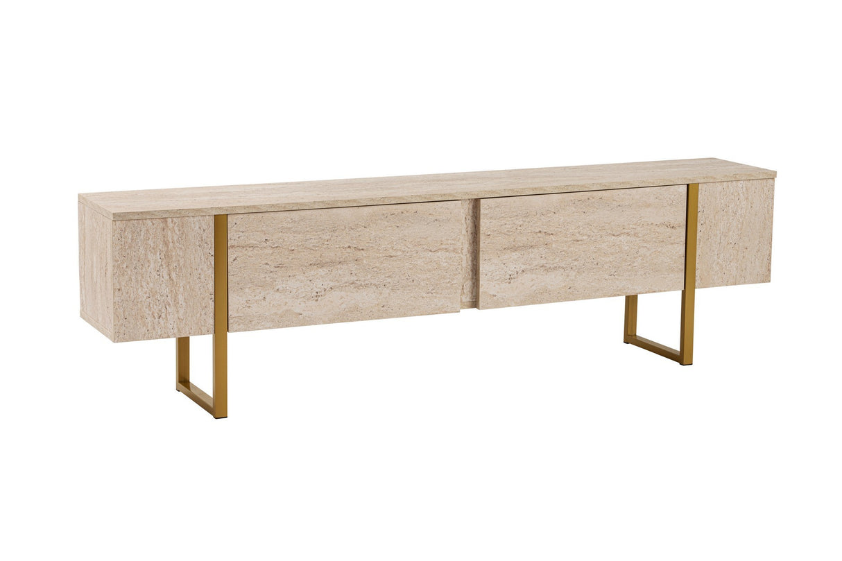 TV Unit Beige Melamine Fouden Frame Blitz 50x180x29.5 cm