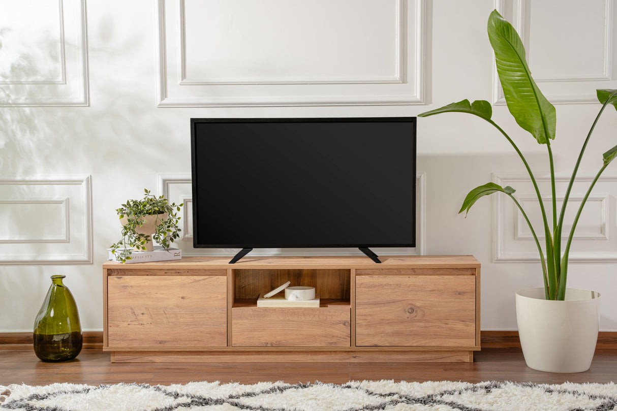 TV Meubels - TV Meubel Vanguard Atlantisch Dennenhout Melamine 160x42x29,5 cm - Dimehouse