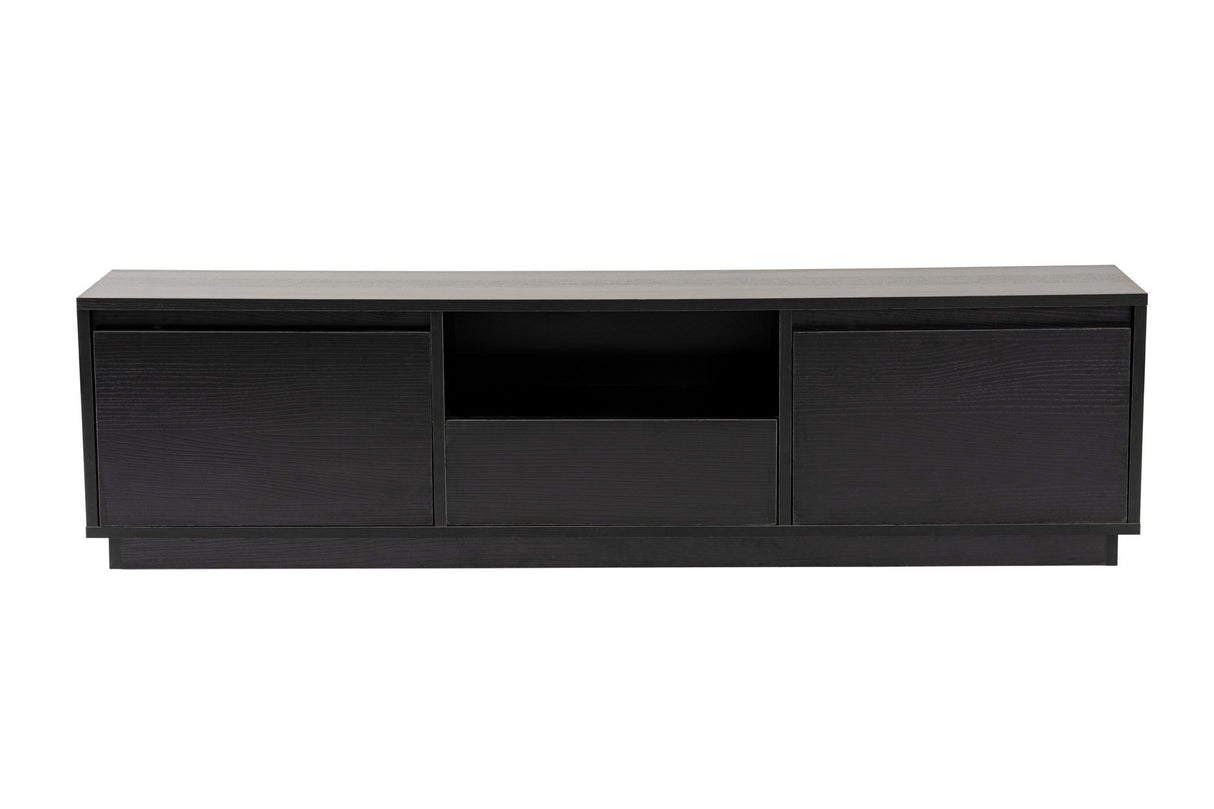 TV Cabinet Black Melamine Flare 42x160x29.5 cm