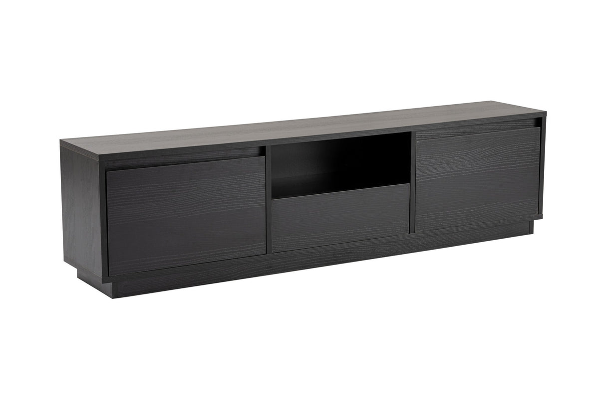 TV Cabinet Black Melamine Flare 42x160x29.5 cm