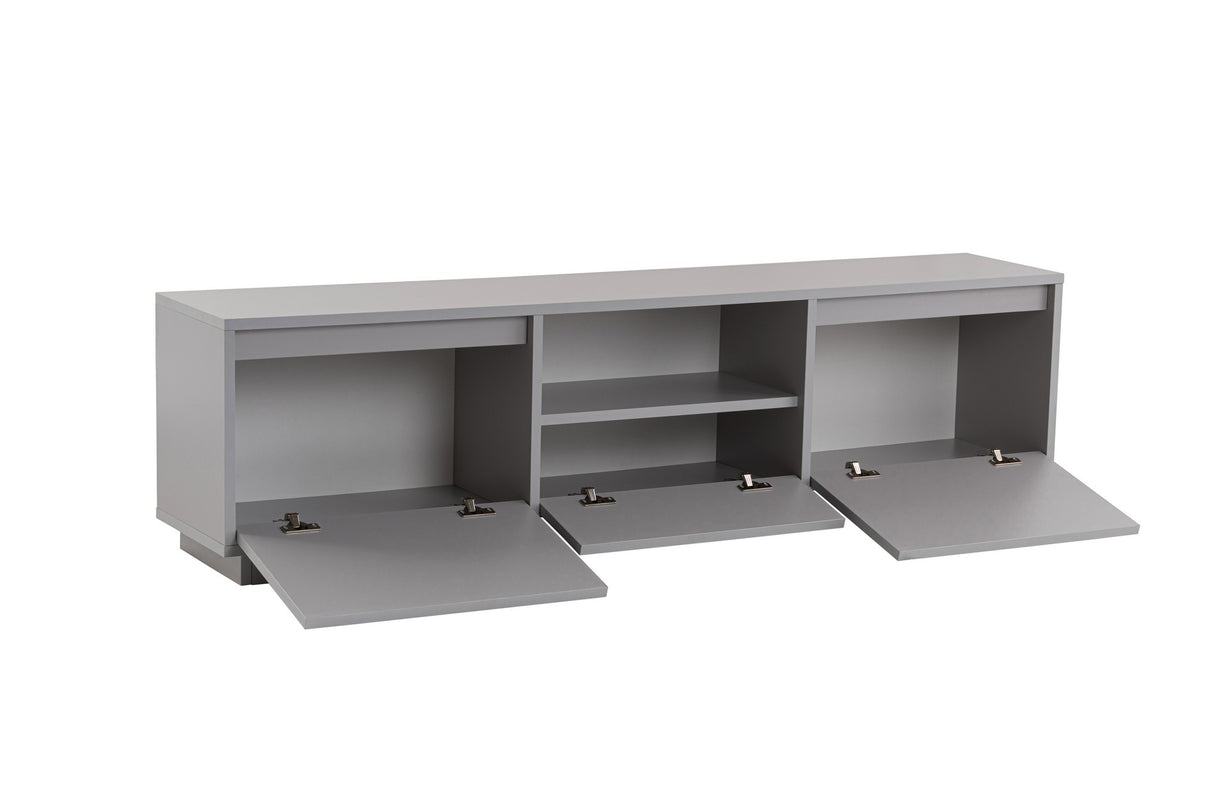 TV Furniture Gray Melamine Flare 42x160x29.5 cm