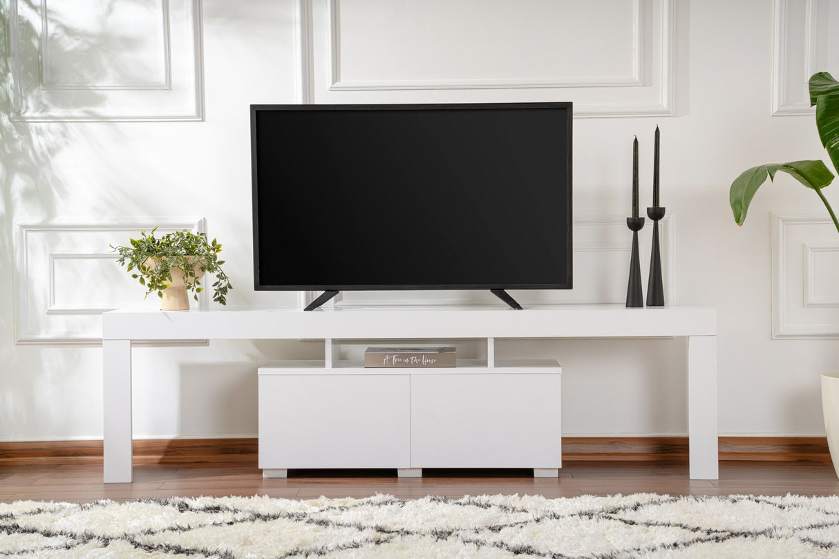 TV Cabinet White Melamine Vertex 50x180x31.3 cm