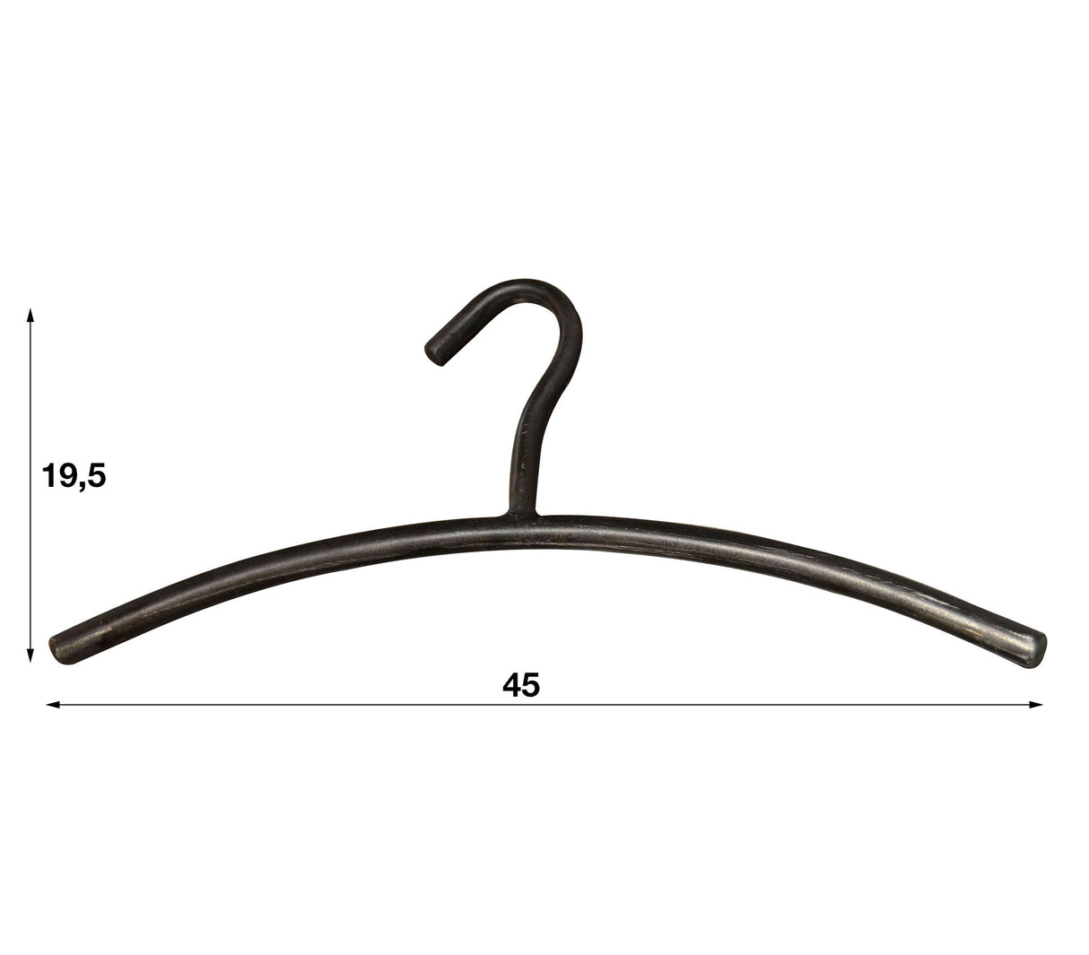 Wardrobe Hanger Set of 6 Metal Black