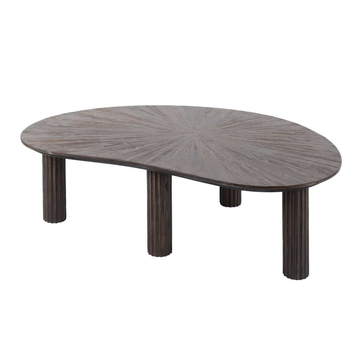 Myla Coffee Table Organic Teak Wood Brown 110 cm