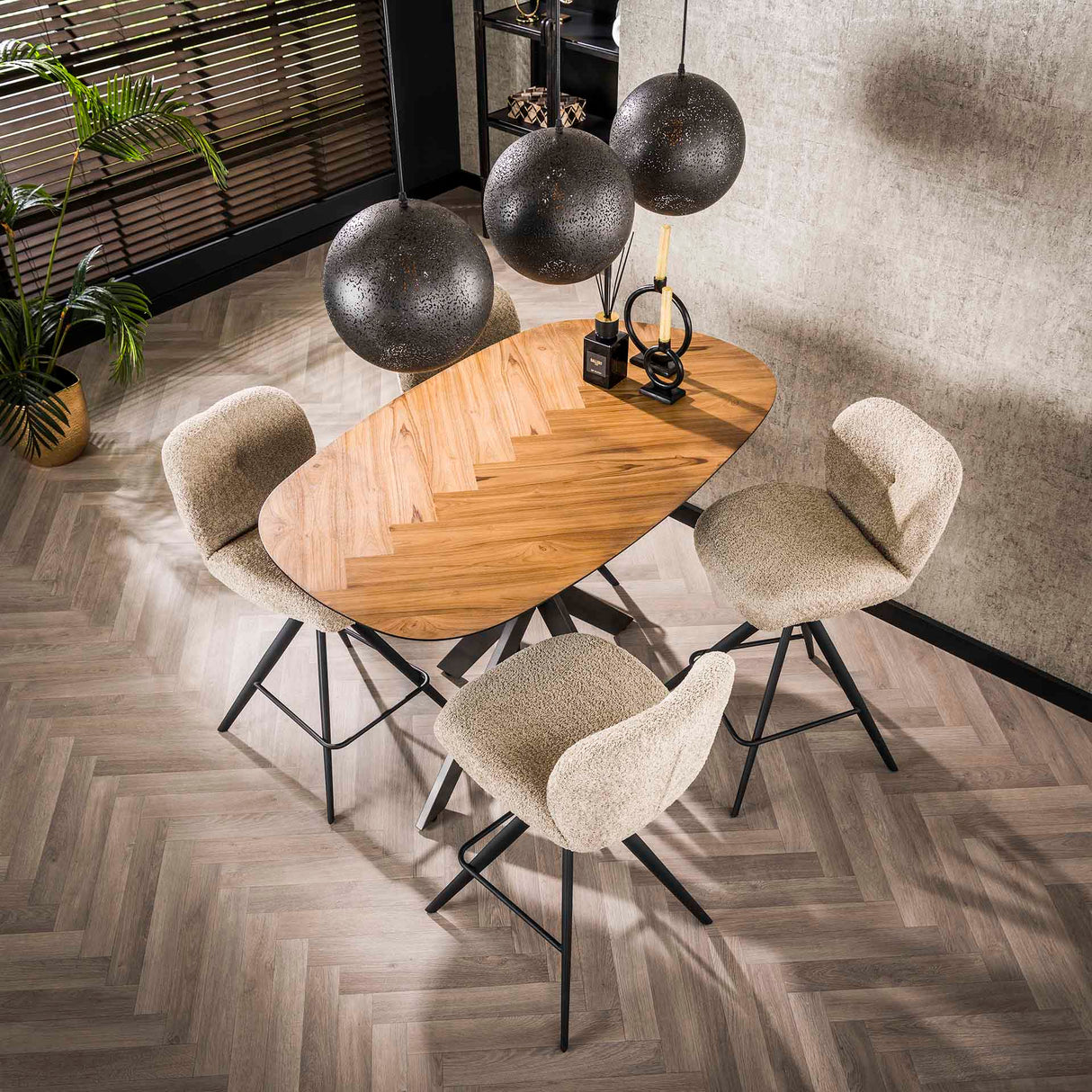 Armeta Coffee Table organic 140 cm Teak veneer