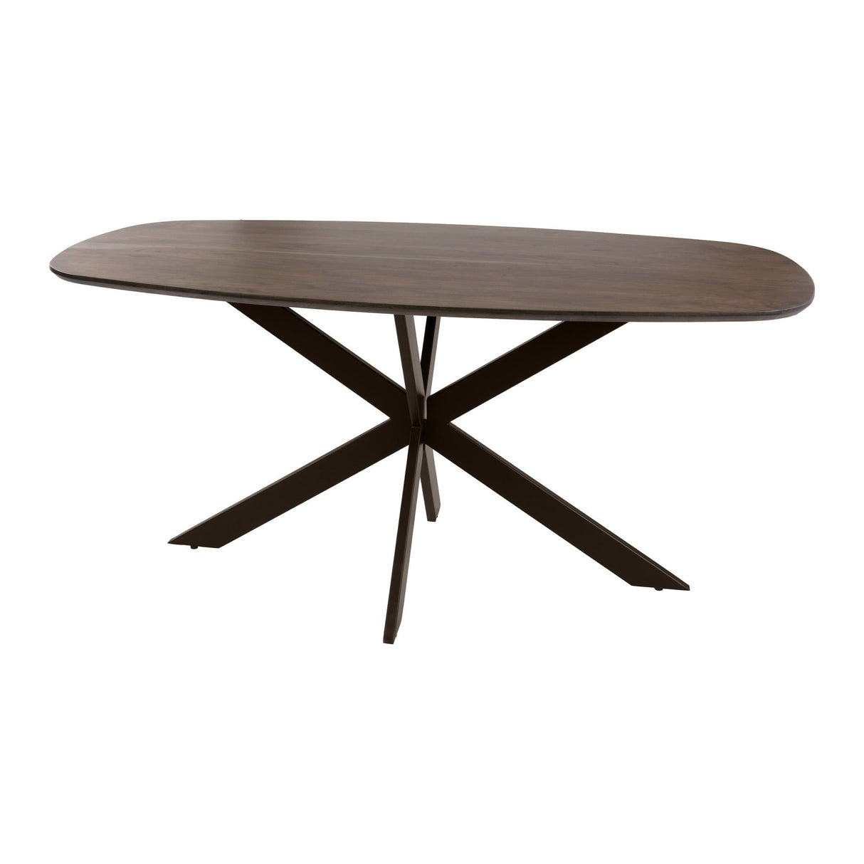 Danish Oval Dining Table Laurie Acacia Wood 180x95 cm