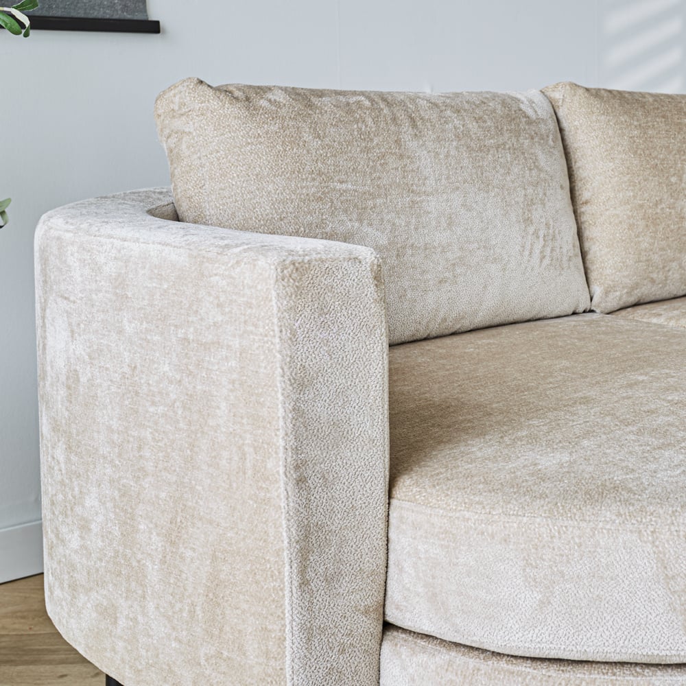 Sofa Bella Dimehouse Beige LxWxH 138x98x55 Fabric Atmospheric photo detail