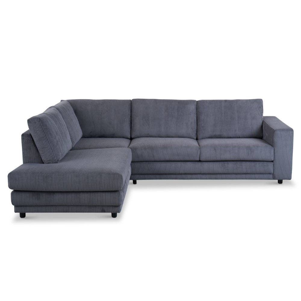Sofa Gabi DeGeBe Anthracite Fabric White photo front view