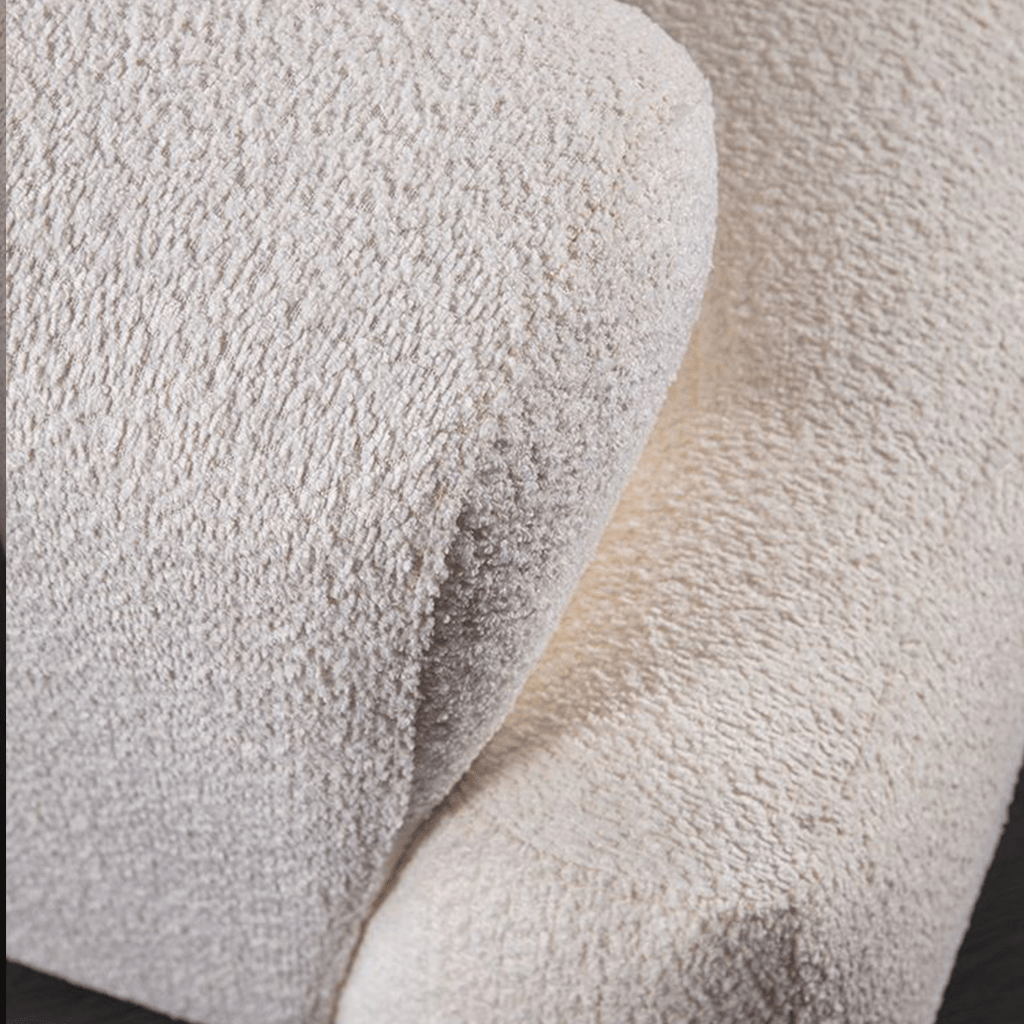 3-seater sofa Grande – White Bouclé – 290 cm – Como