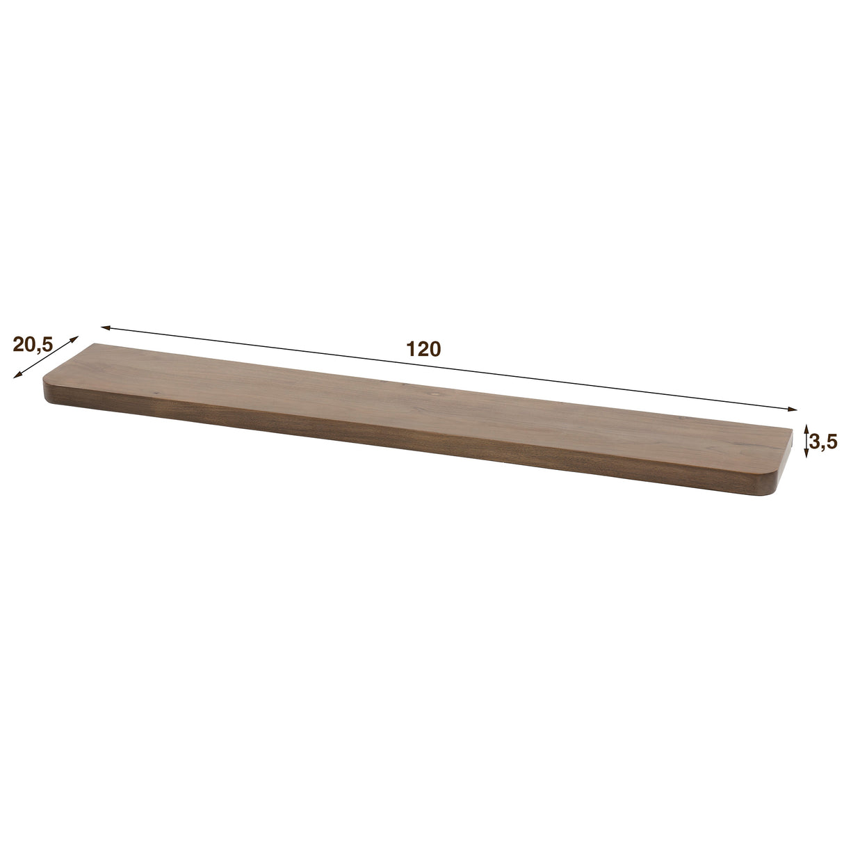 Wall Shelf Loft Acacia 120 cm - Drift Brown