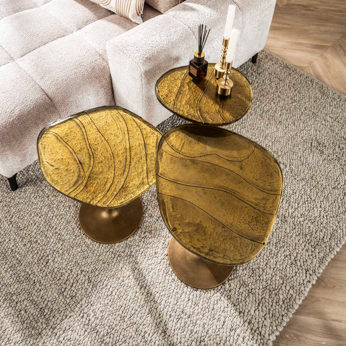 Side table Aurum Antique Gold 60 cm
