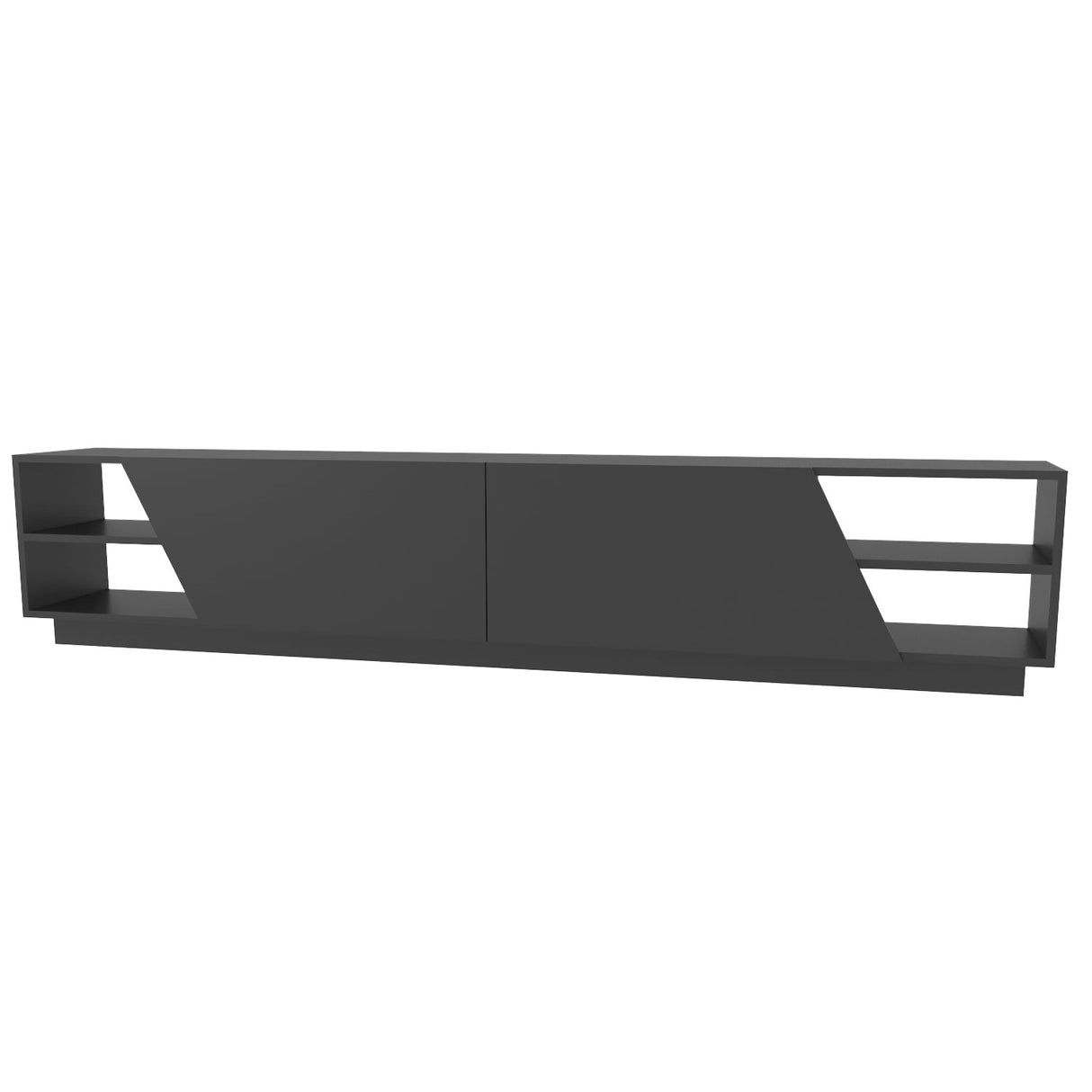 TV furniture Rhodes Anthracite Melamine 240x47.4x37.1 cm