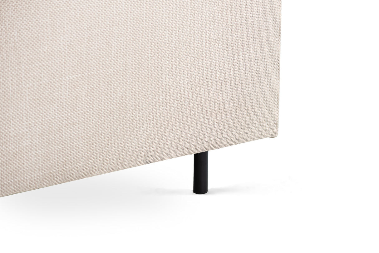 Corner sofa Romi fabric beige - right