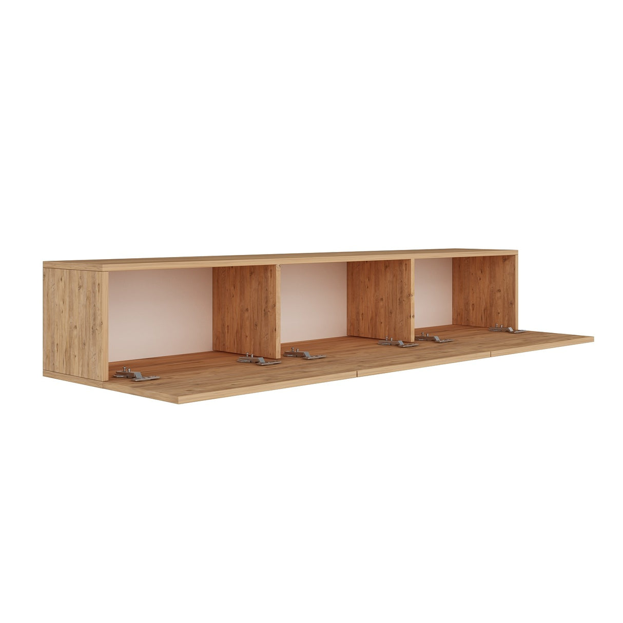 West TV cabinet Atlantic pine 150 cm Melamine-faced wood composite