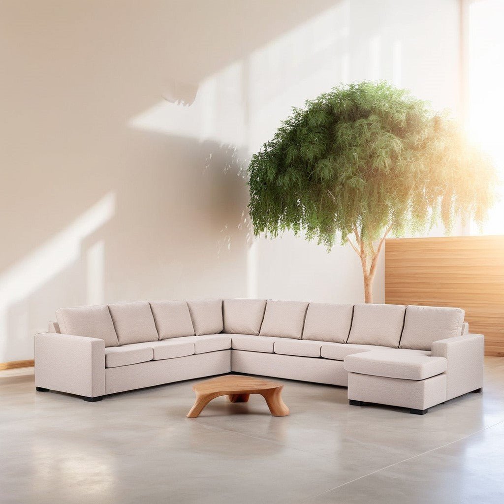 Caleb Corner Sofa Fabric Beige