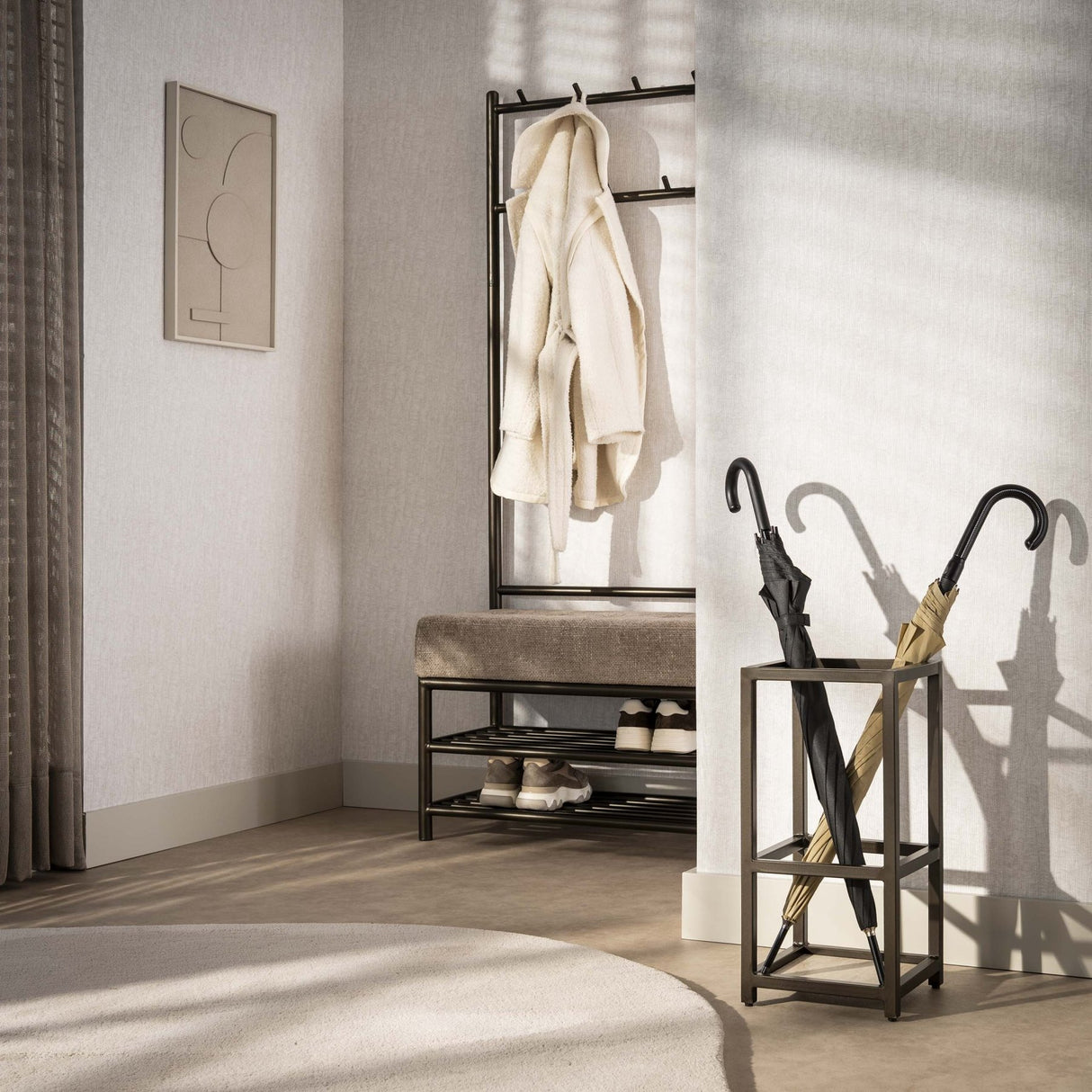 Sable Parasol base square Drift Brown H53 cm