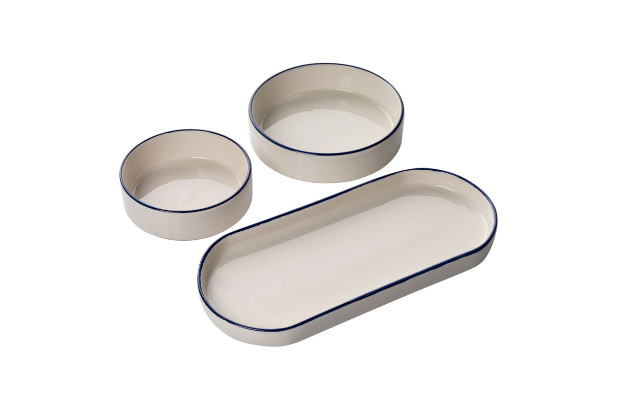 MCH09211 Blue White 100% CERAMIC 19 cm wide