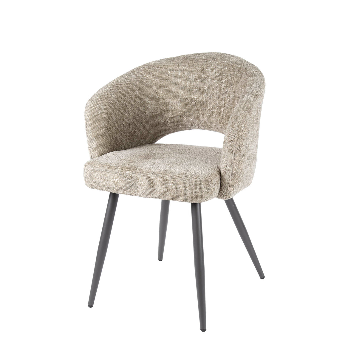 Eetkamerstoelen - Moderne Eetkamerstoel Zand Cargo Tissee Stof - Dimehouse