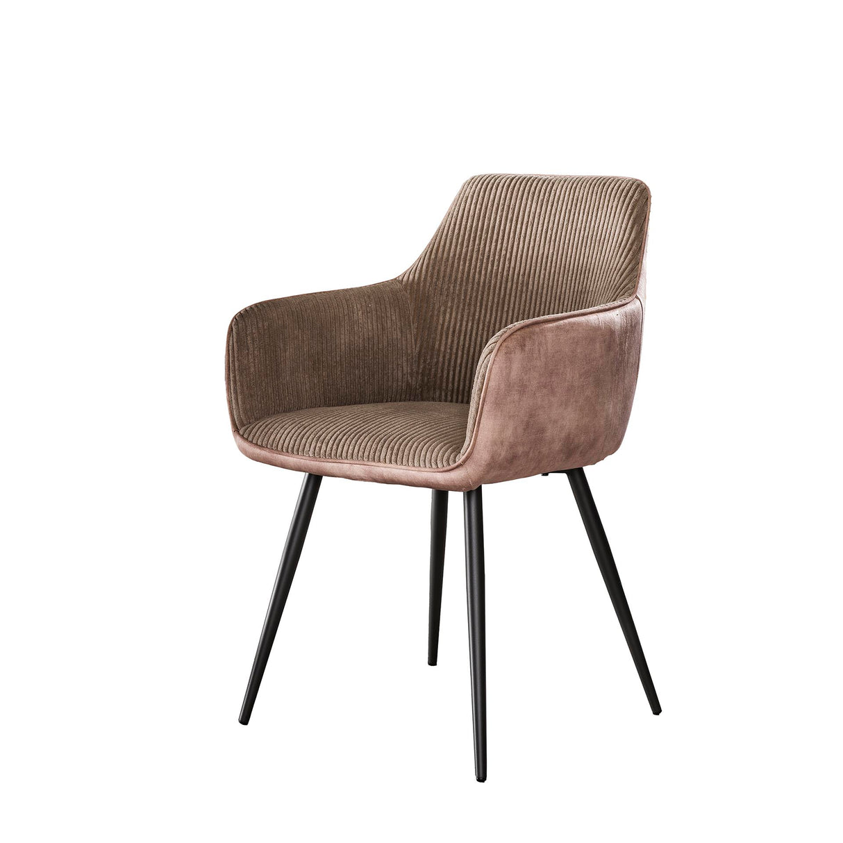 Dining chair Rivo Rib Rock Sand Rib fabric Seat