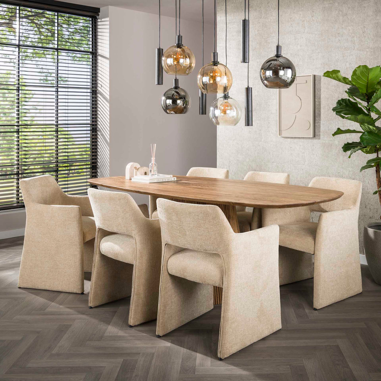 Set of 2 Capri Jaroq sand dining chairs