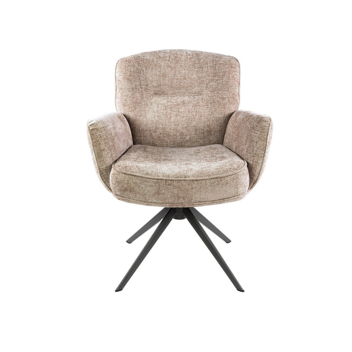 Set of 2 dining chairs Savona swivel Hoven rich sand