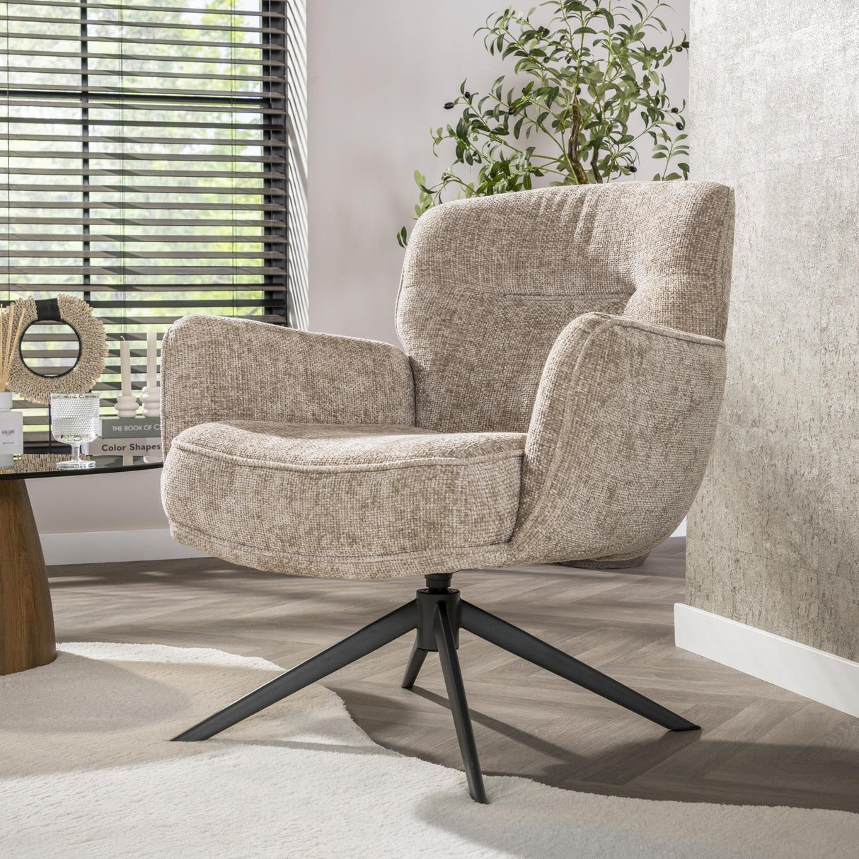 Roma Reclining Armchair Hoven Rich Sand
