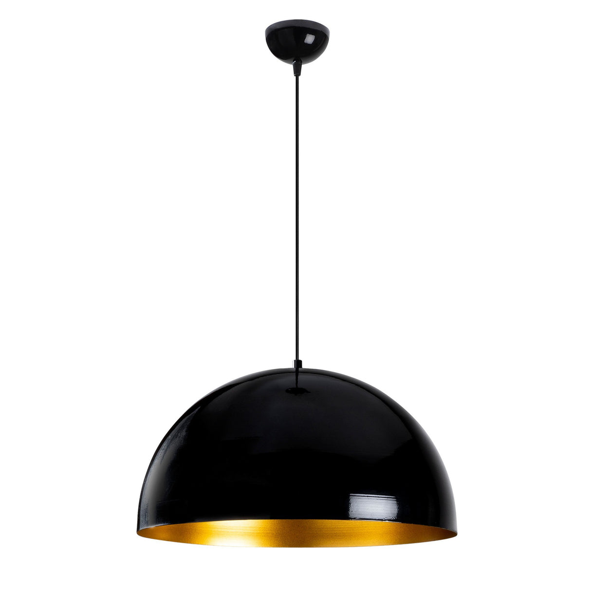 Round Black Metal Pendant Light Allure