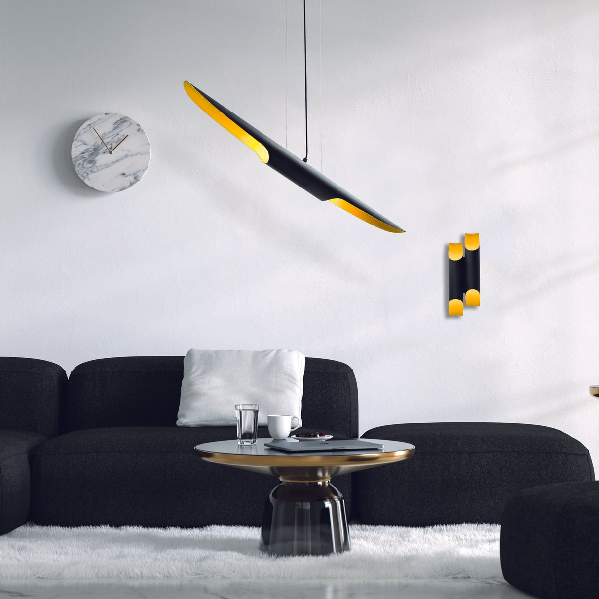 Black Metal Pendant Lamp Lyra