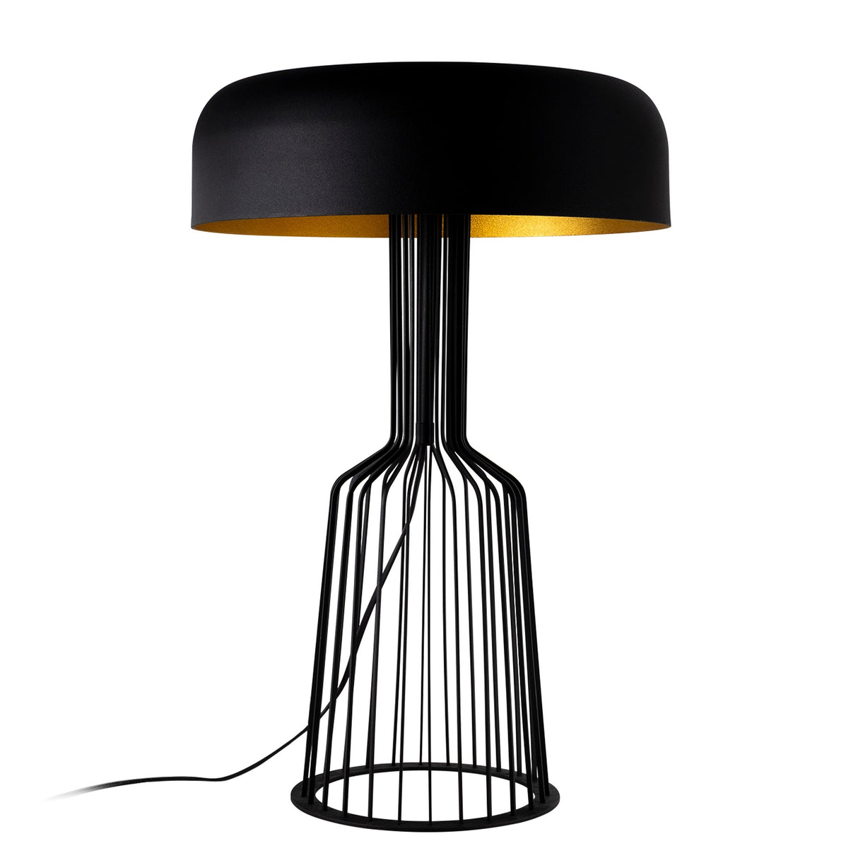 Table lamp Black Gold Metal Quartz