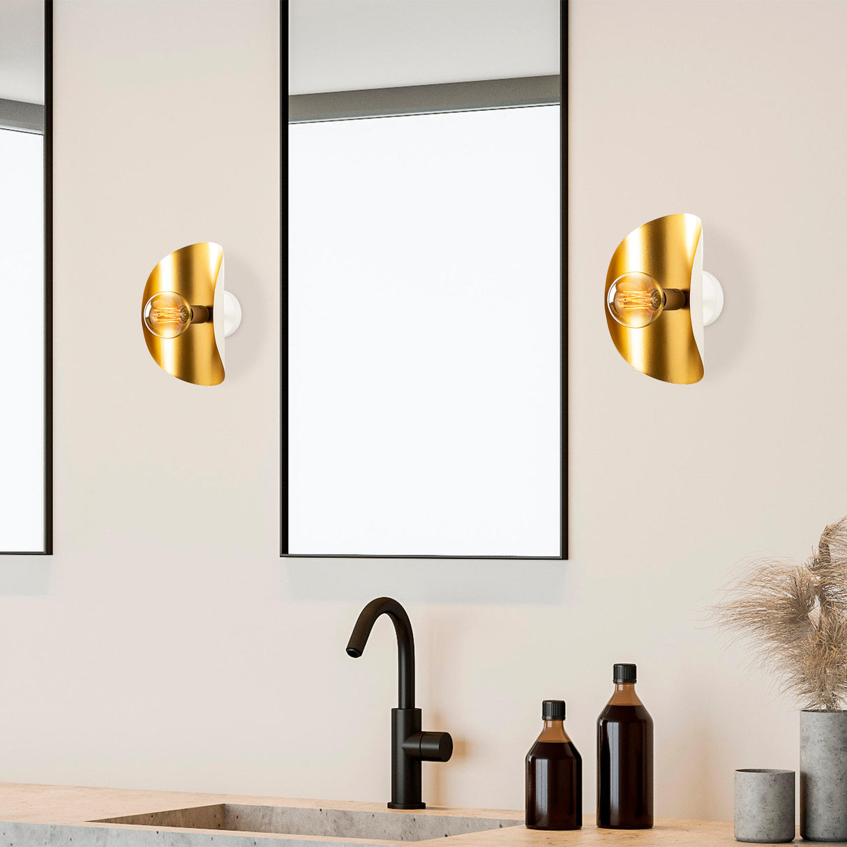 Wall lamp Gold Metal Echelon