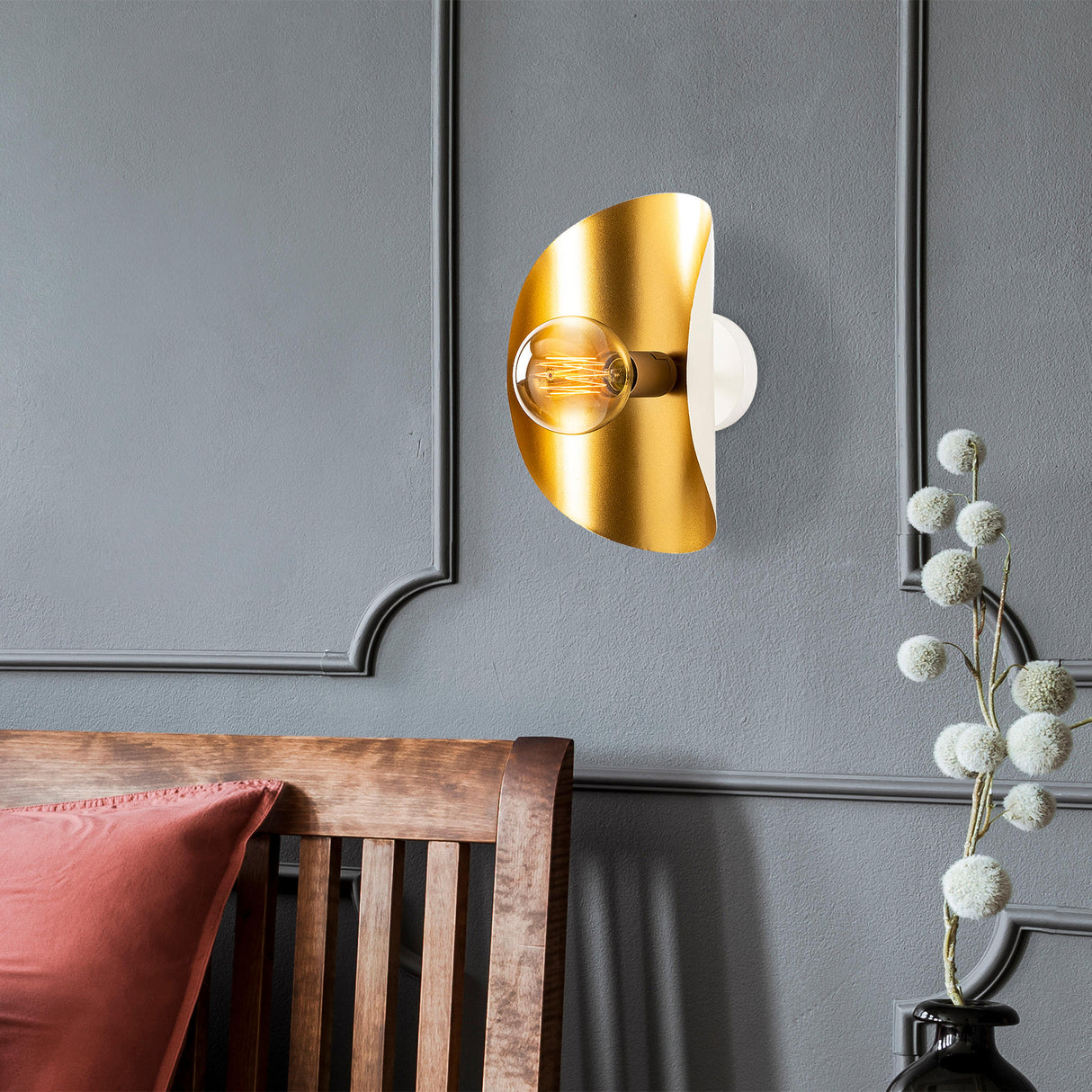 Wall lamp Gold Metal Echelon
