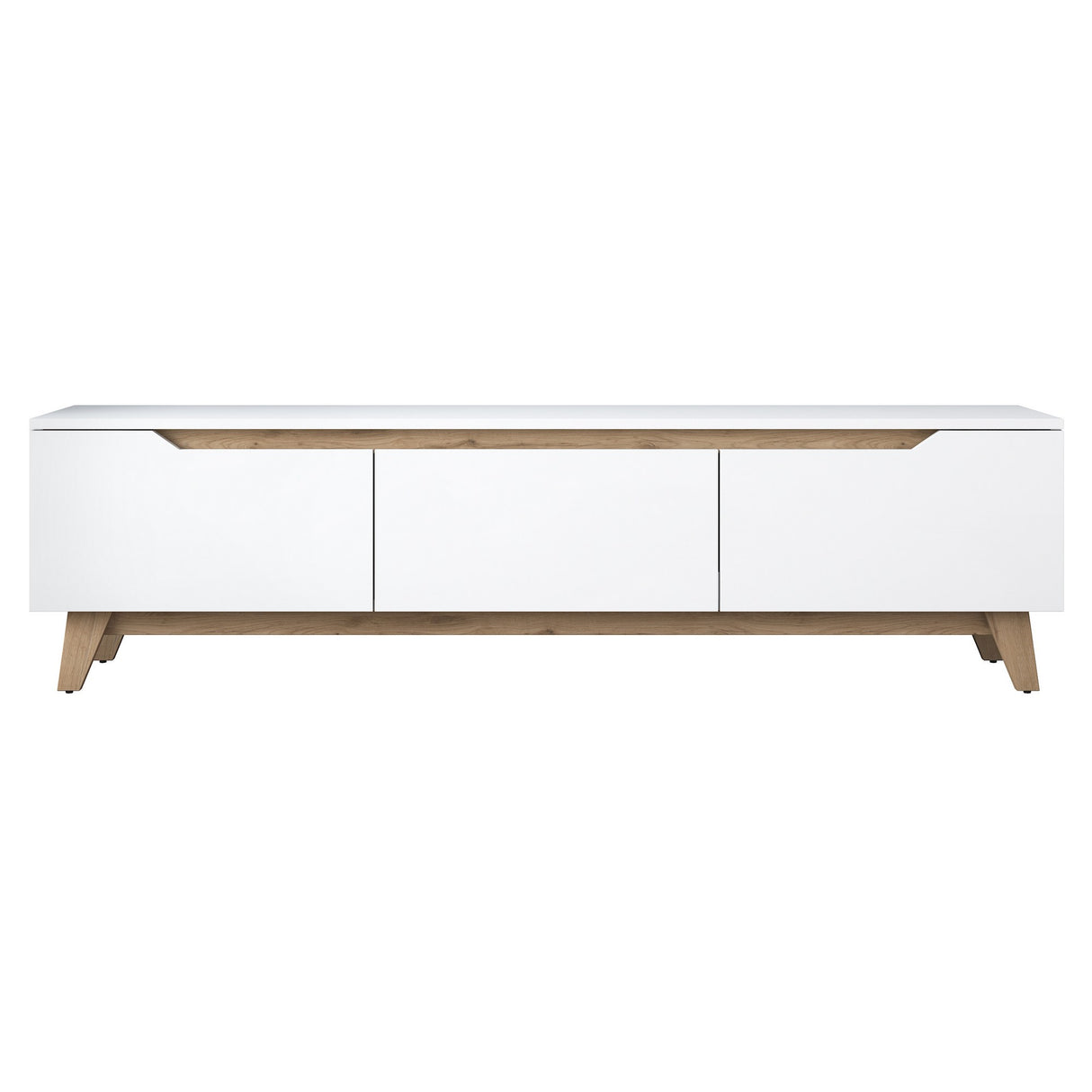 TV Furniture Osiris White Light Walnut Melamine 180x48.6x35 cm
