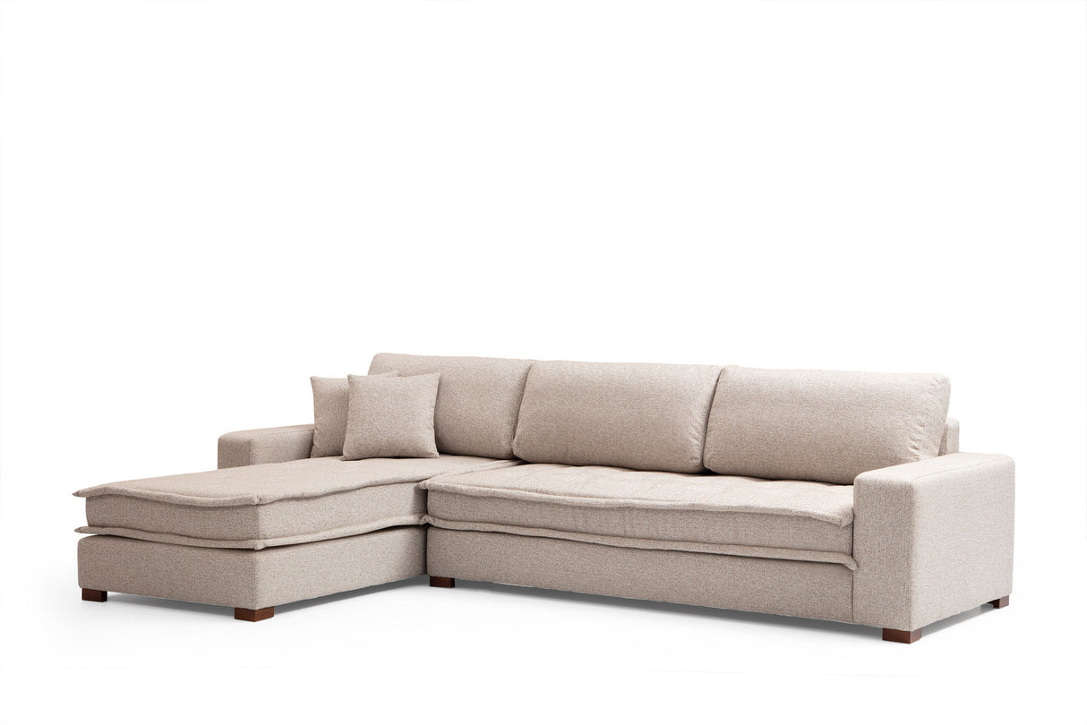 Corner sofa Lena Sand Beige Left