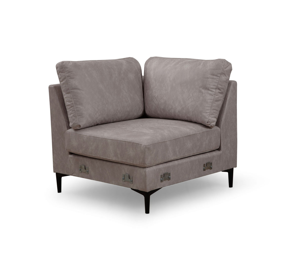 Sofas - U - sofa Corner sofa Gray Fabric 314x200 cm - Left - Porto - Dimehouse