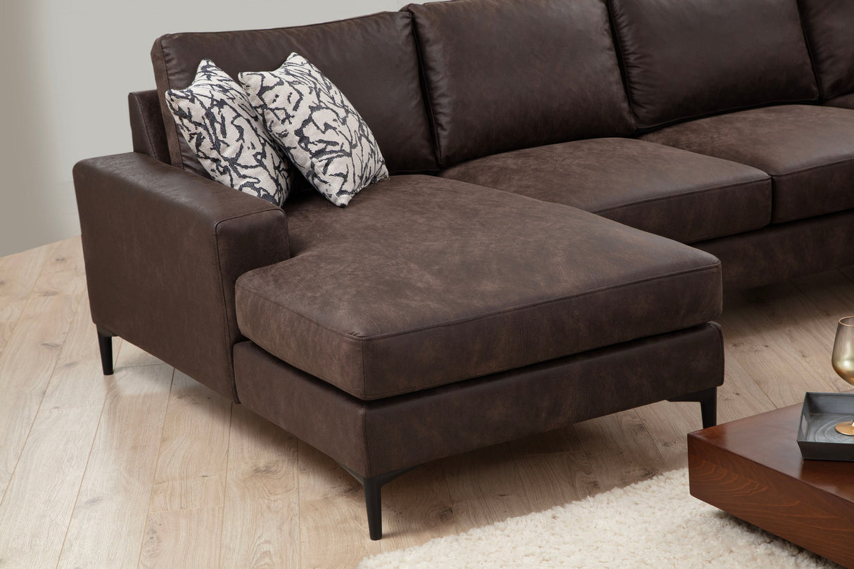 You Corner Sofa Right Porto Brown