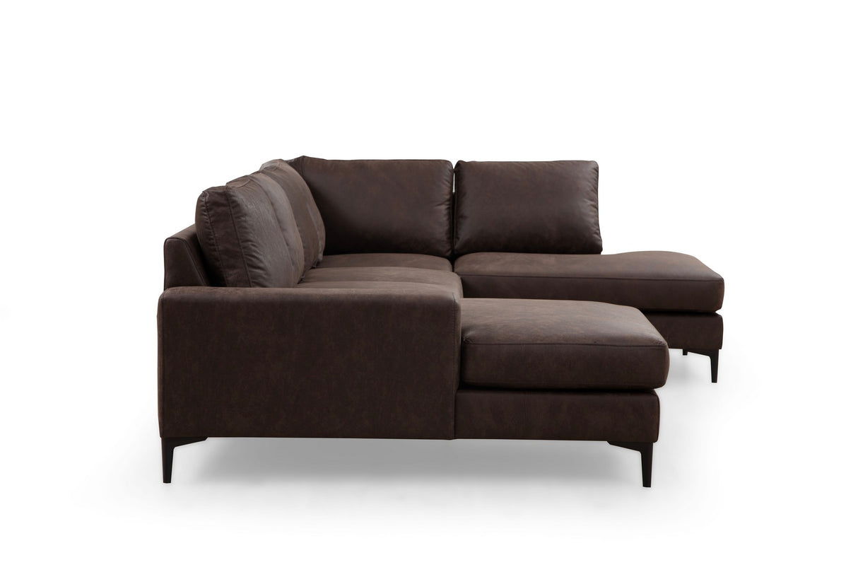 You Corner Sofa Right Porto Brown