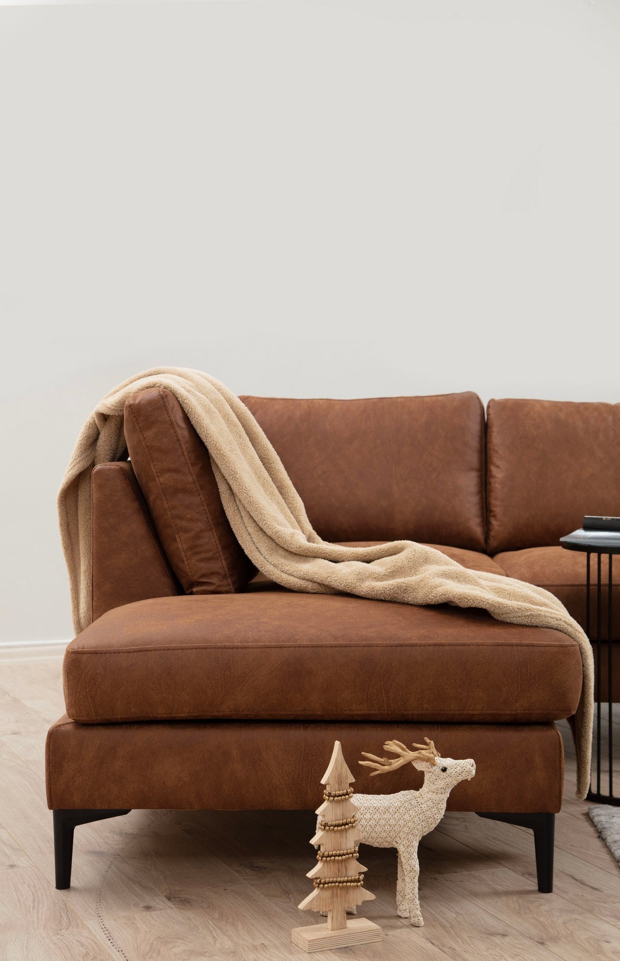 You Corner Sofa Left Porto Camel