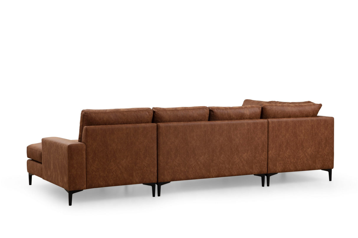 You Corner Sofa Left Porto Camel