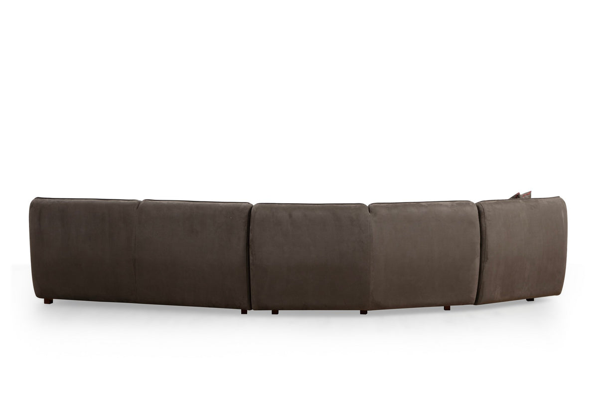 4-seater Corner Sofa Mentis Brown