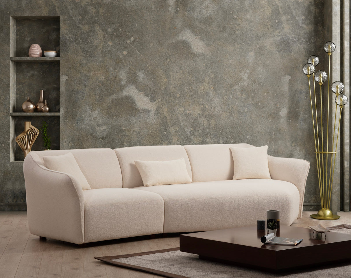3-seater Corner Sofa Mentis Cream - Subtle Corner