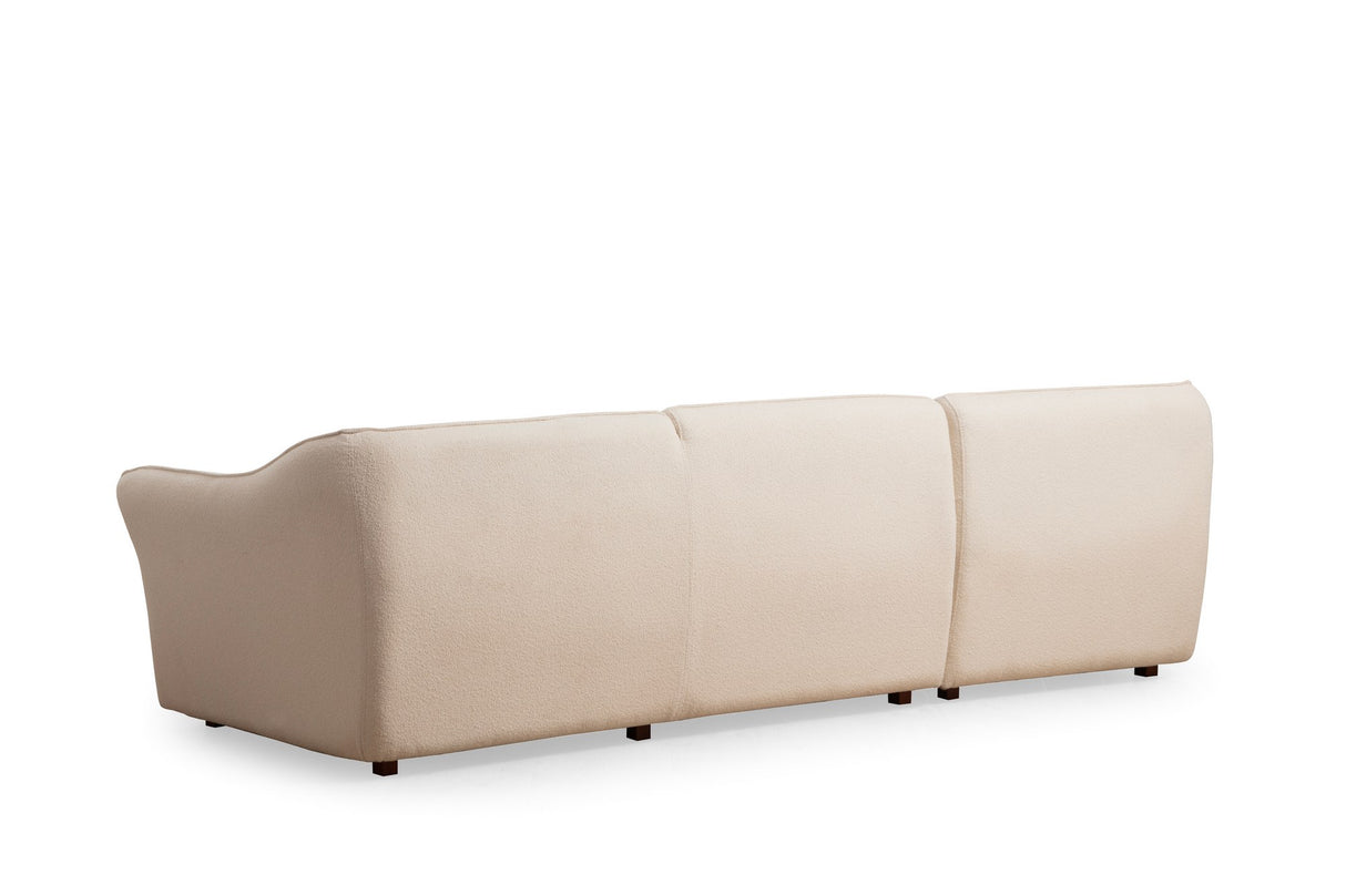 3-seater Corner Sofa Mentis Cream - Subtle Corner