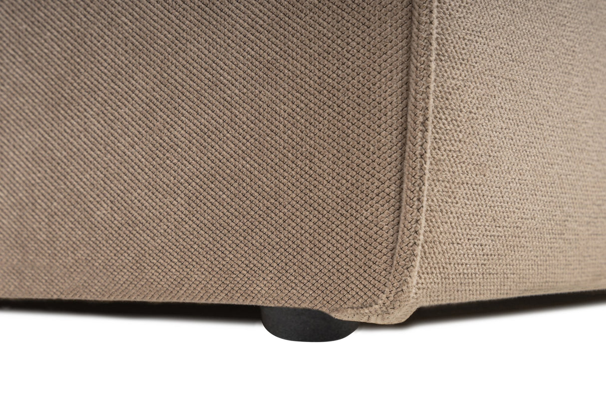 Banken - Modulaire XXL hoekbank cappucino linnen 430 cm Sora - Dimehouse