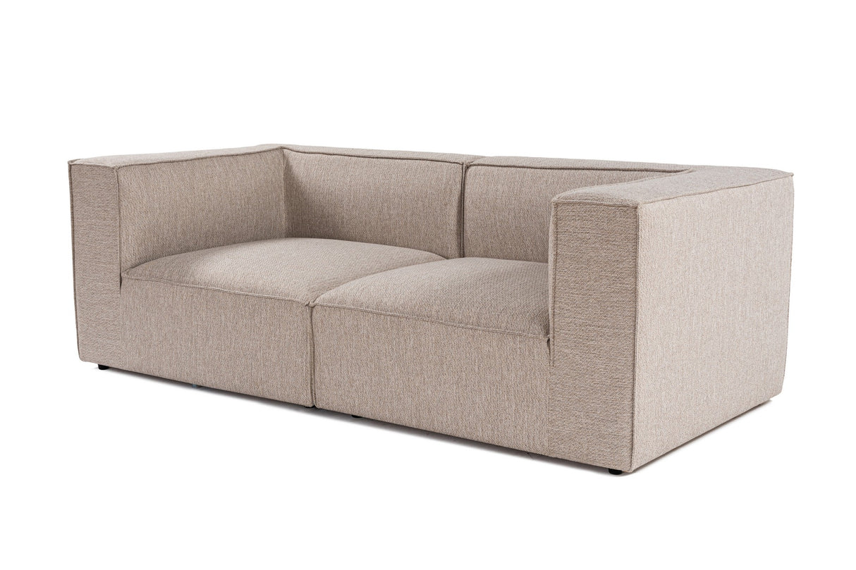 Banken - Modulaire XXL 2 - zits bank Sora 190 cm breed in Beige linnen - Dimehouse